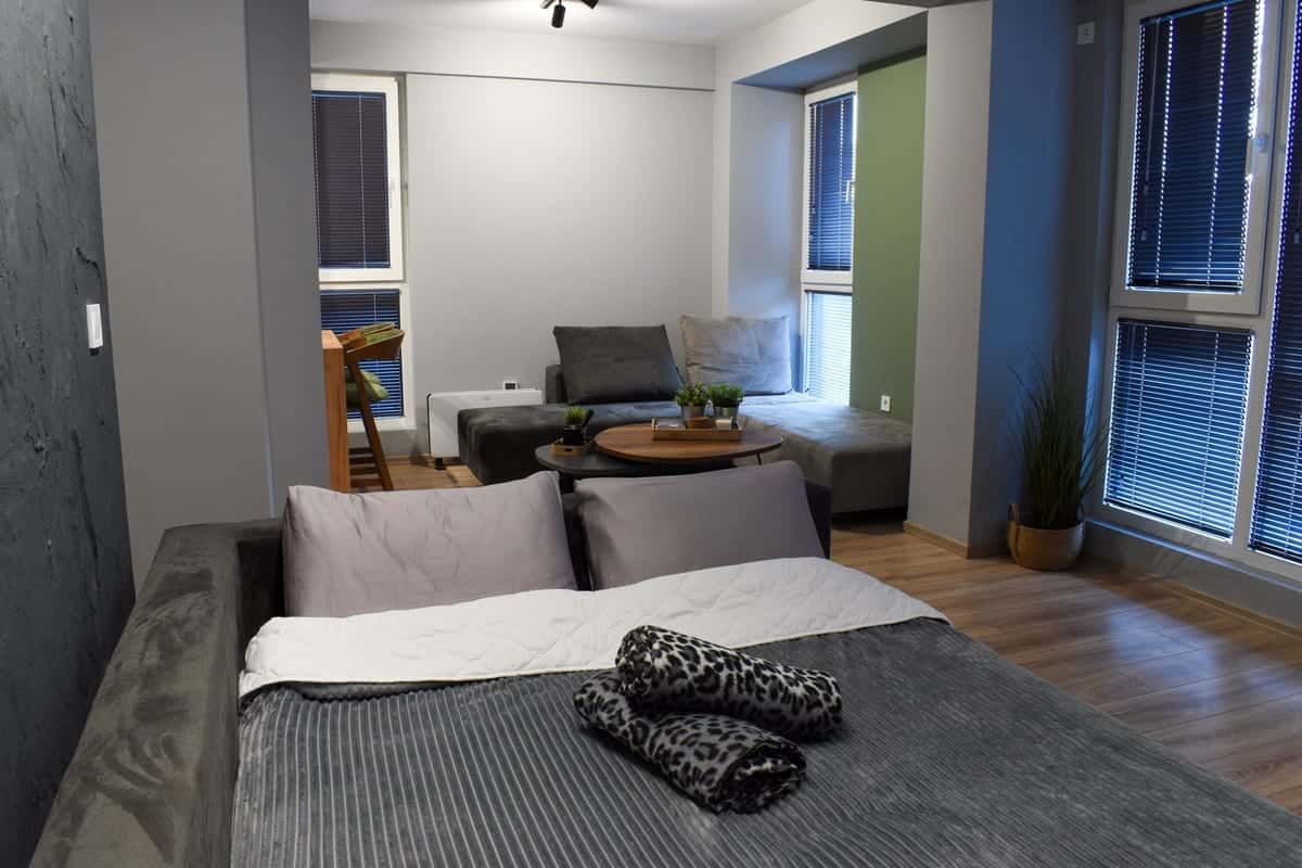 Living room with sectional sofa